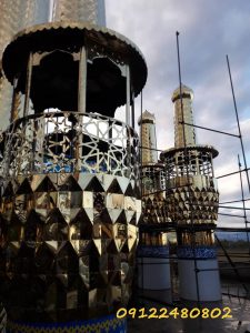 ساخت گلدسته مسجد