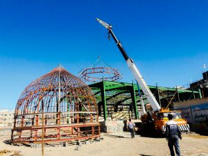 ساخت اسکلت گنبد